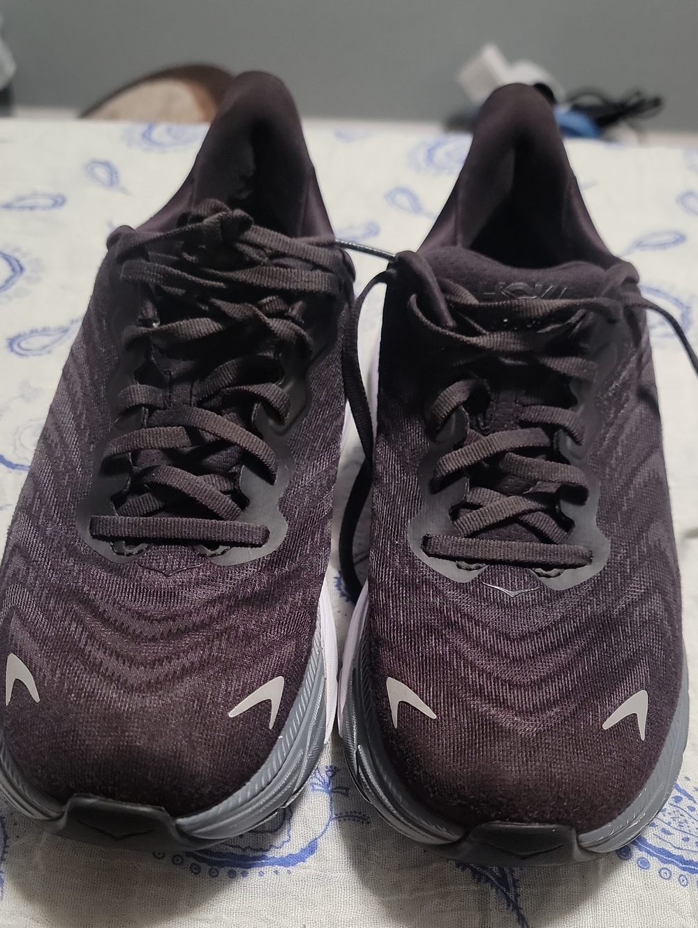Hoka Men's Athletic Running Shoes - Black and Gray